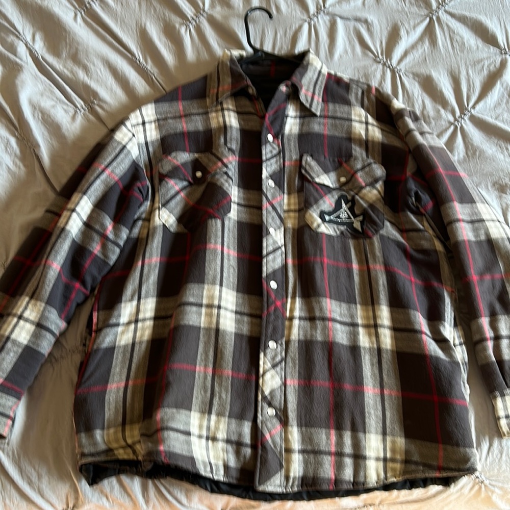 Custom button up flannel jacket